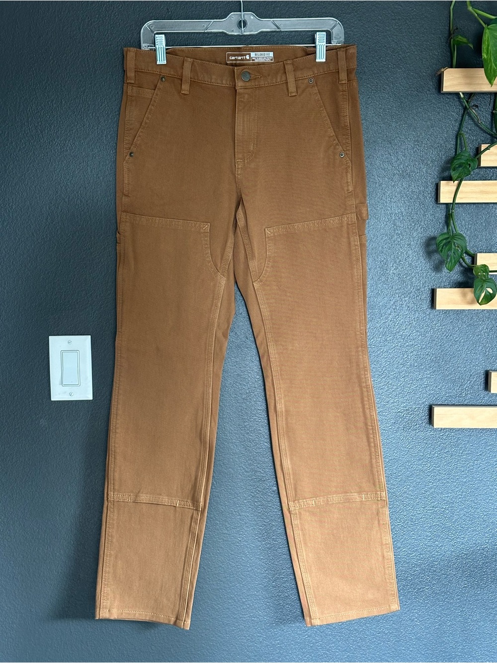Carhartt Women’s Rugged Flex Double Front Work Pants Brown Size 8 Tall NWT